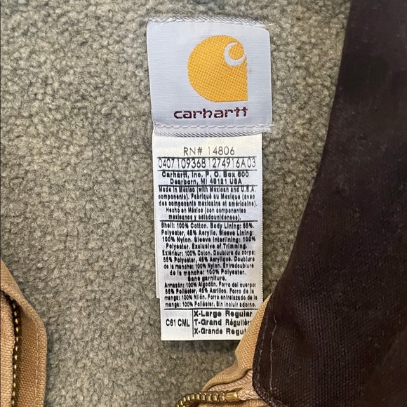 Carhartt Men's Tan Field Jacket - Picture 2 of 5